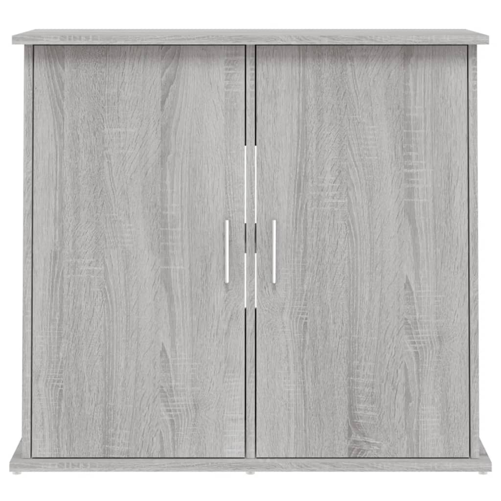 Aquarium Stand Grey Sonoma 81x36x73 cm Engineered Wood