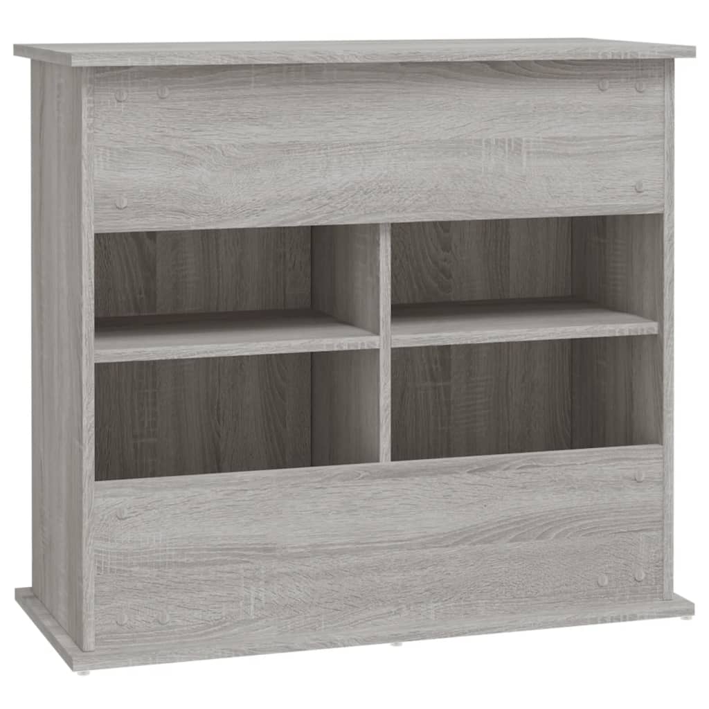 Aquarium Stand Grey Sonoma 81x36x73 cm Engineered Wood