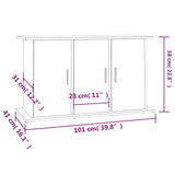 Aquarium Stand White 101x41x58 cm Engineered Wood