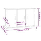 Aquarium Stand Smoked Oak 101x41x58 cm Engineered Wood