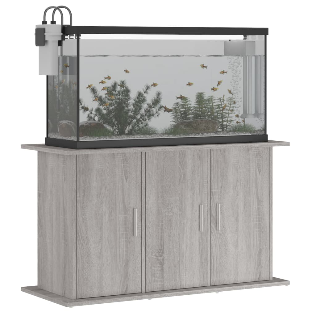 Aquarium Stand Grey Sonoma 101x41x58 cm Engineered Wood