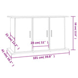 Aquarium Stand Grey Sonoma 101x41x58 cm Engineered Wood