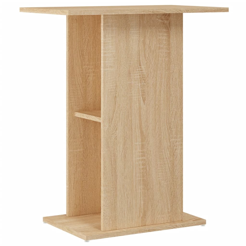 Aquarium Stand Sonoma Oak 60.5x36x72.5 cm Engineered Wood