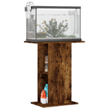 Aquarium Stand Smoked Oak 60.5x36x72.5 cm Engineered Wood