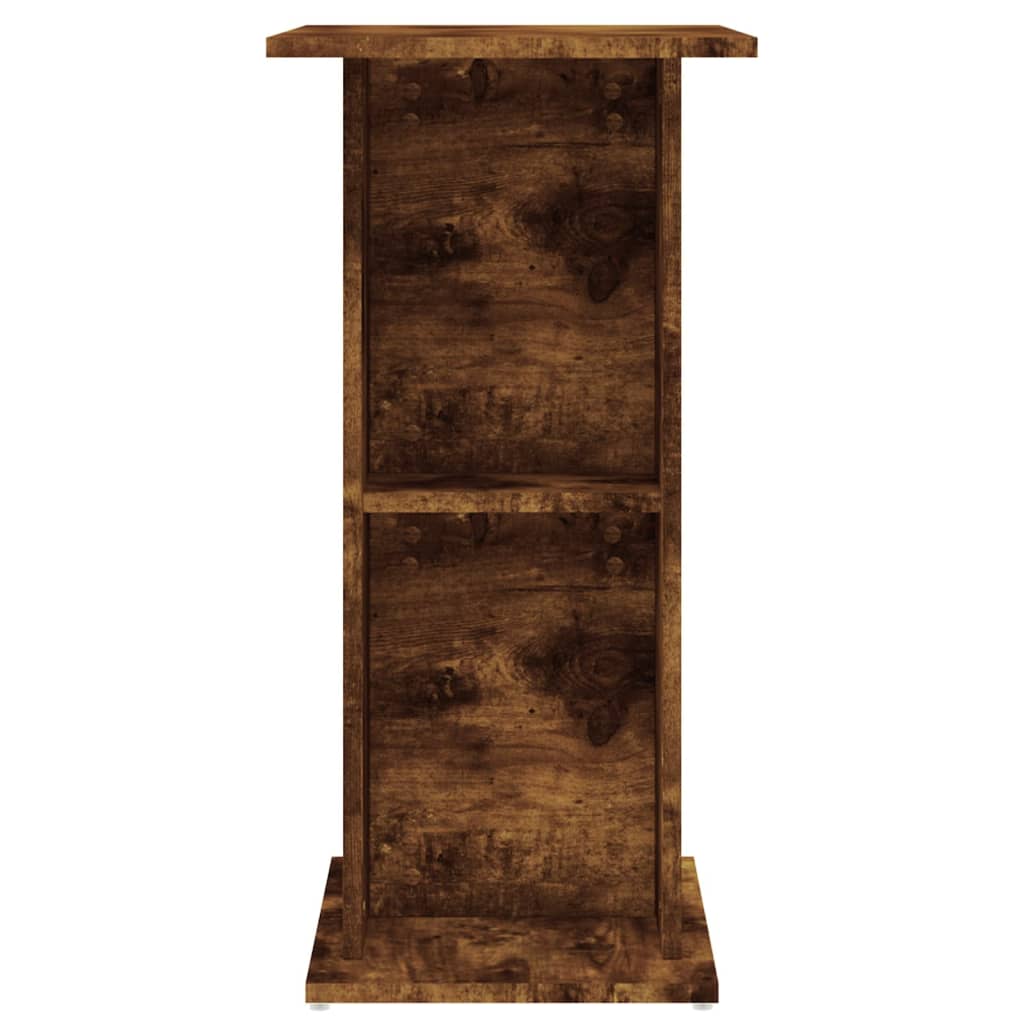 Aquarium Stand Smoked Oak 60.5x36x72.5 cm Engineered Wood