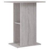 Aquarium Stand Grey Sonoma 60.5x36x72.5 cm Engineered Wood