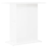 Aquarium Stand High Gloss White 75x36x72.5 cm Engineered Wood