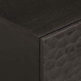 Bedside Cabinet Black 40x33x46 cm Solid Wood Mango