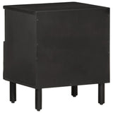 Bedside Cabinets 2 pcs Black 40x33x46 cm Solid Wood Mango