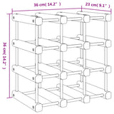 Wine Rack for 12 Bottles 36x23x36 cm Solid Wood Pine