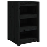 Outdoor Kitchen Cabinet Black 55x55x92 cm Solid Wood Pine