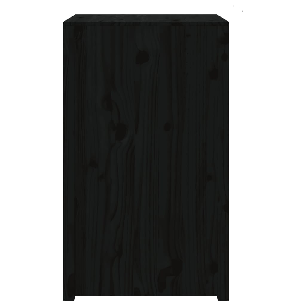 Outdoor Kitchen Cabinet Black 55x55x92 cm Solid Wood Pine