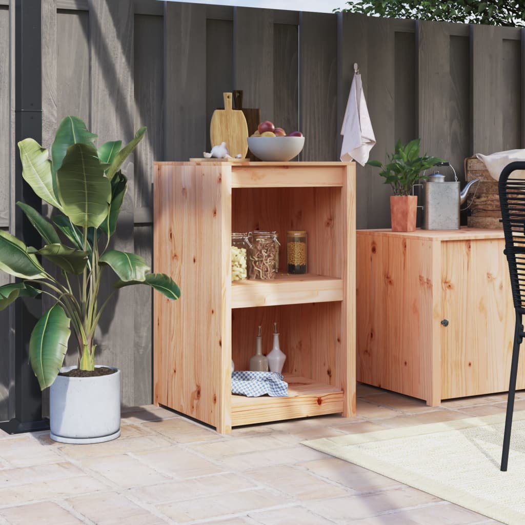 Outdoor Kitchen Cabinet 55x55x92 cm Solid Wood Pine