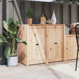 Outdoor Kitchen Cabinet Solid Wood Pine