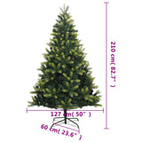 Artificial Hinged Christmas Tree with Stand 210 cm