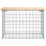 Garden Bench Gabion Design 63x31.5x42 cm Solid Wood Pine