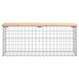 Garden Bench Gabion Design 103x31.5x42 cm Solid Wood Pine