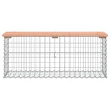 Garden Bench Gabion Design 103x31.5x42 cm Solid Wood Douglas