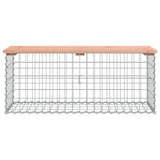 Garden Bench Gabion Design 103x44x42 cm Solid Wood Douglas