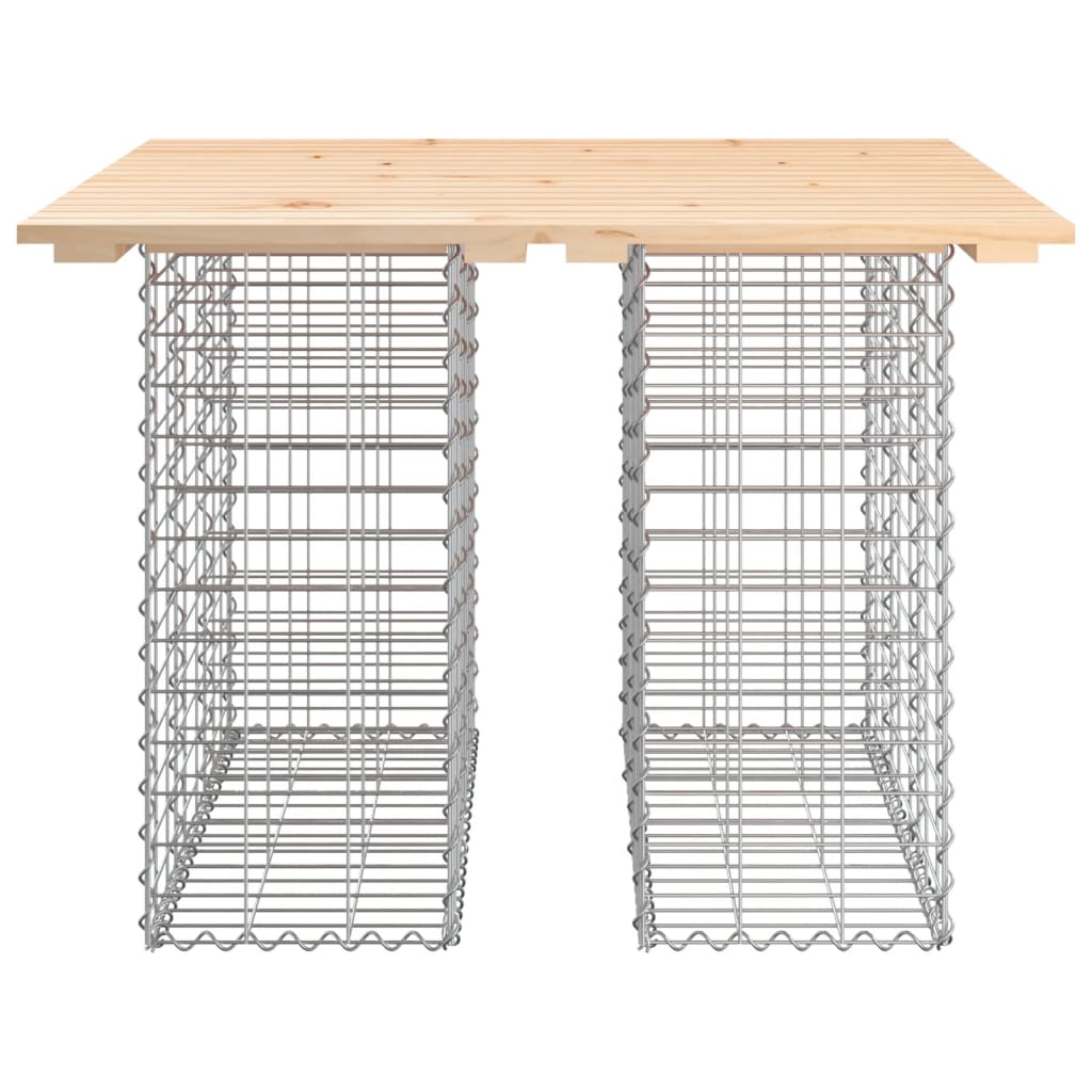 Garden Bench Gabion Design 100x102x72 cm Solid Wood Pine