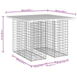 Garden Bench Gabion Design 100x102x72 cm Solid Wood Pine