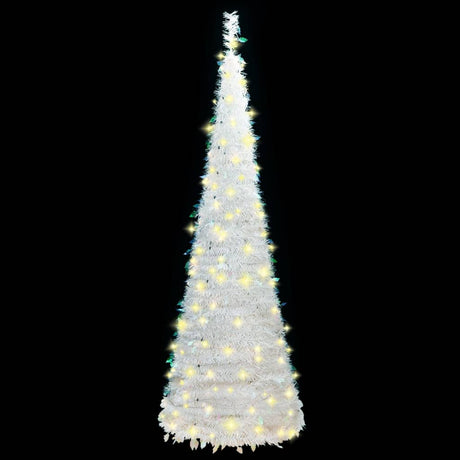 Artificial Christmas Tree Pop-up 50 LEDs White 120 cm