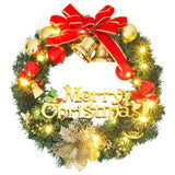 Christmas Wreath with 20 LEDs Green 45 cm