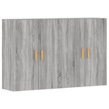 Wall Mounted Cabinets 2 pcs Grey Sonoma Engineered Wood