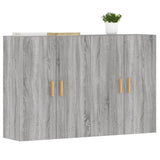 Wall Mounted Cabinets 2 pcs Grey Sonoma Engineered Wood