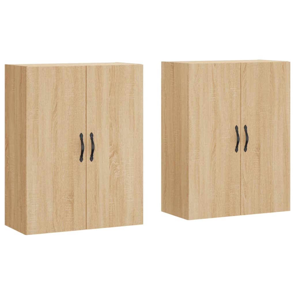 Wall Mounted Cabinets 2 pcs Sonoma Oak Engineered Wood