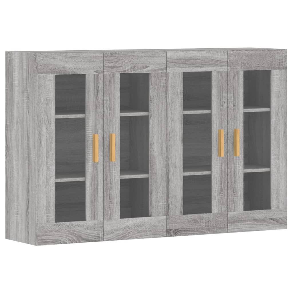 Wall Mounted Cabinets 2 pcs Grey Sonoma Engineered Wood