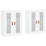 Wall Mounted Cabinets 2 pcs White Engineered Wood