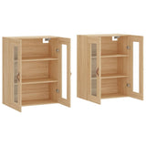 Wall Mounted Cabinets 2 pcs Sonoma Oak Engineered Wood