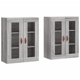 Wall Mounted Cabinets 2 pcs Grey Sonoma Engineered Wood