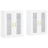 Wall Mounted Cabinets 2 pcs White Engineered Wood