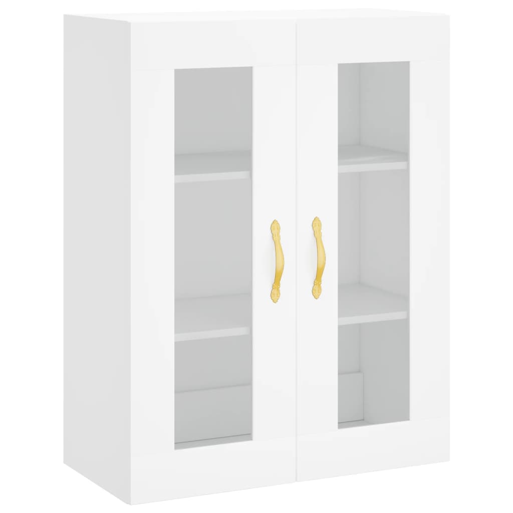 Wall Mounted Cabinets 2 pcs White Engineered Wood