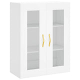 Wall Mounted Cabinets 2 pcs White Engineered Wood