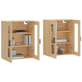 Wall Mounted Cabinets 2 pcs Sonoma Oak Engineered Wood