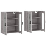 Wall Mounted Cabinets 2 pcs Grey Sonoma Engineered Wood