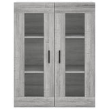 Wall Mounted Cabinets 2 pcs Grey Sonoma Engineered Wood