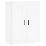 Wall Mounted Cabinets 2 pcs White Engineered Wood