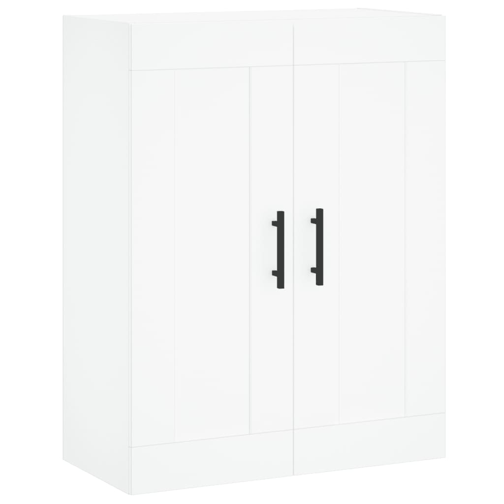 Wall Mounted Cabinets 2 pcs White Engineered Wood