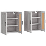 Wall Mounted Cabinets 2 pcs Grey Sonoma Engineered Wood