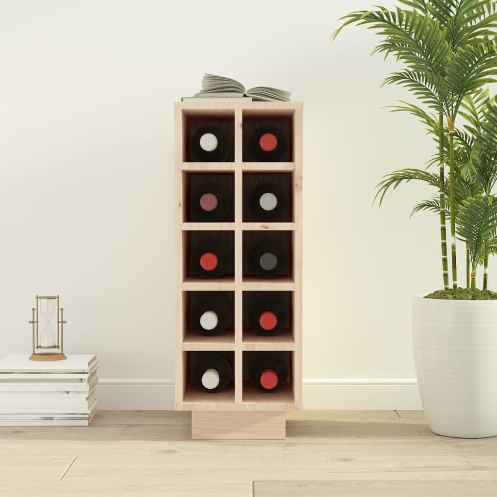 Wine Cabinet 23x34x61 cm Solid Wood Pine