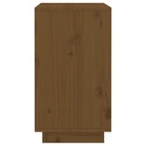 Wine Cabinet Honey Brown 55.5x34x61 cm Solid Wood Pine