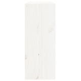 Wine Cabinet White 62x25x62 cm Solid Wood Pine