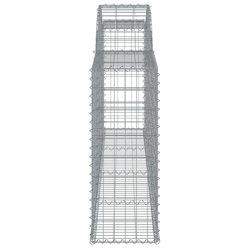 Arched Gabion Baskets 3 pcs 300x30x80/100 cm Galvanised Iron