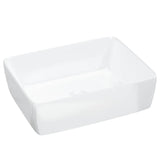 Wash Basin White 48x37x13 cm Ceramic Rectangle