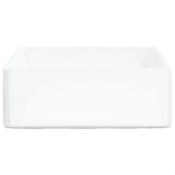 Wash Basin White 37x37x13 cm Ceramic Square