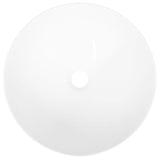 Wash Basin White 36x15 cm Ceramic Round